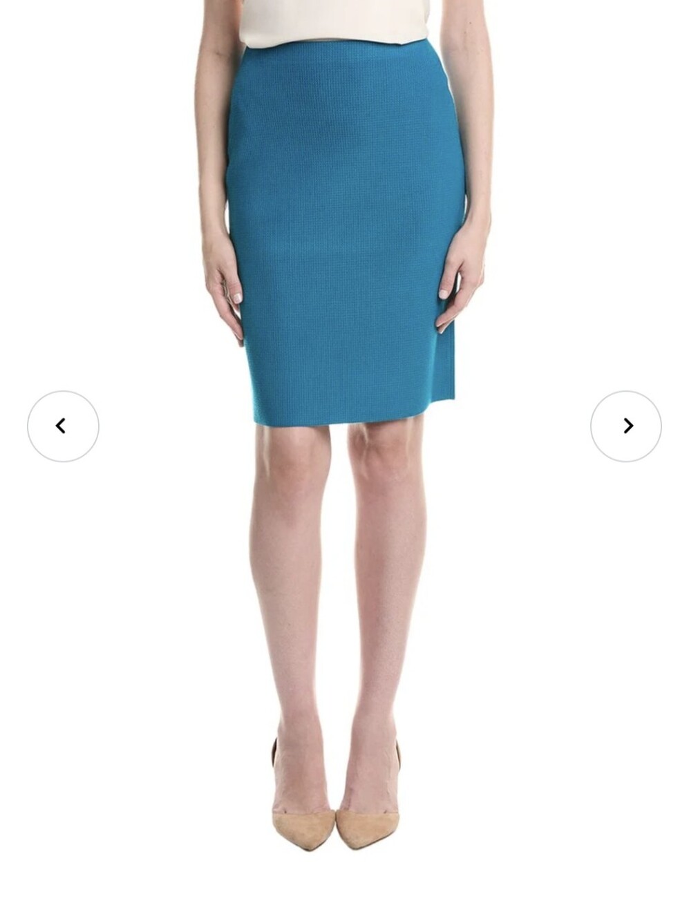 St. John Waffle/Texure Knit Pencil Skirt Size 2